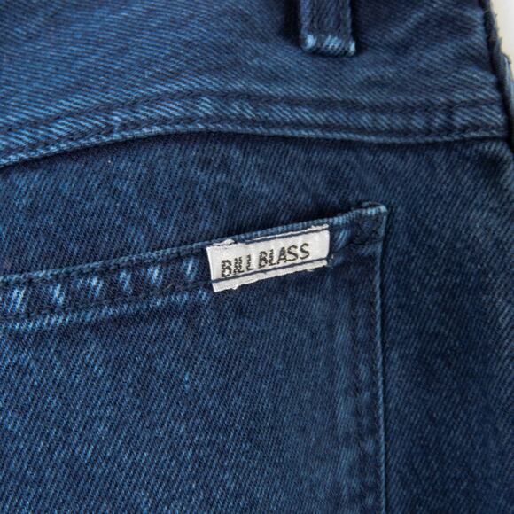 1990s Vintage Bill Blass Dark Wash Straight Leg Jeans 16L Waist 32" - Picture 6 of 8